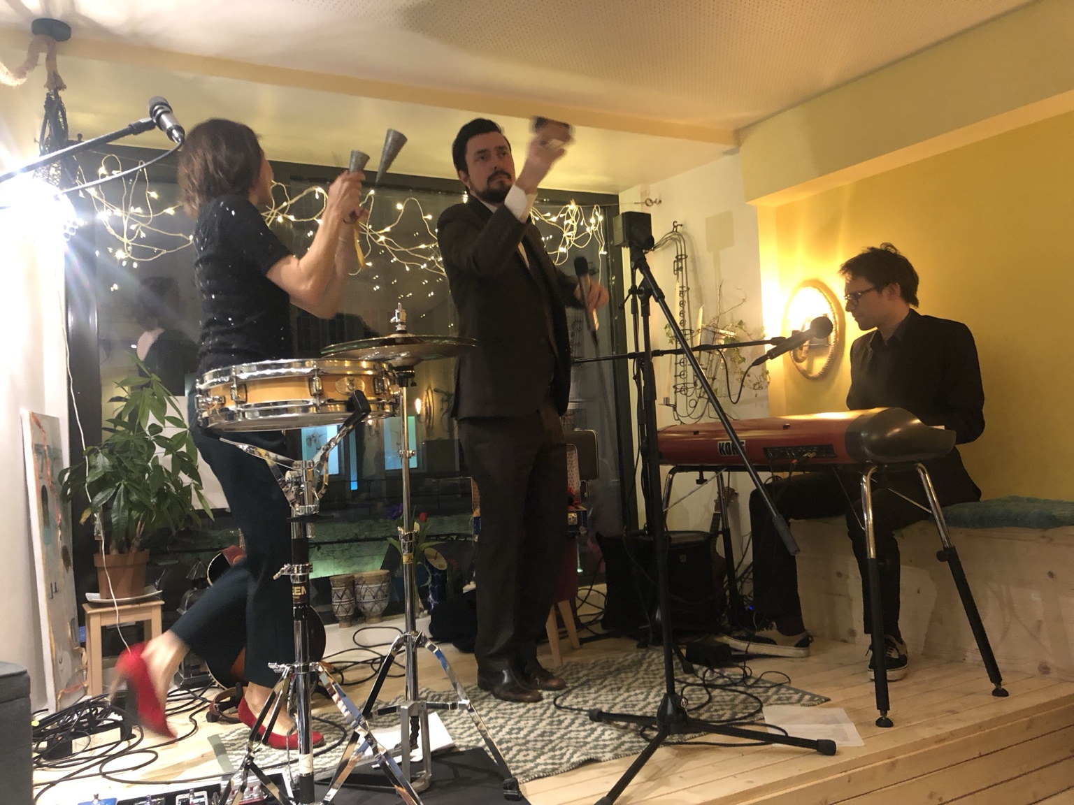 Live-Musik mitten im Raum